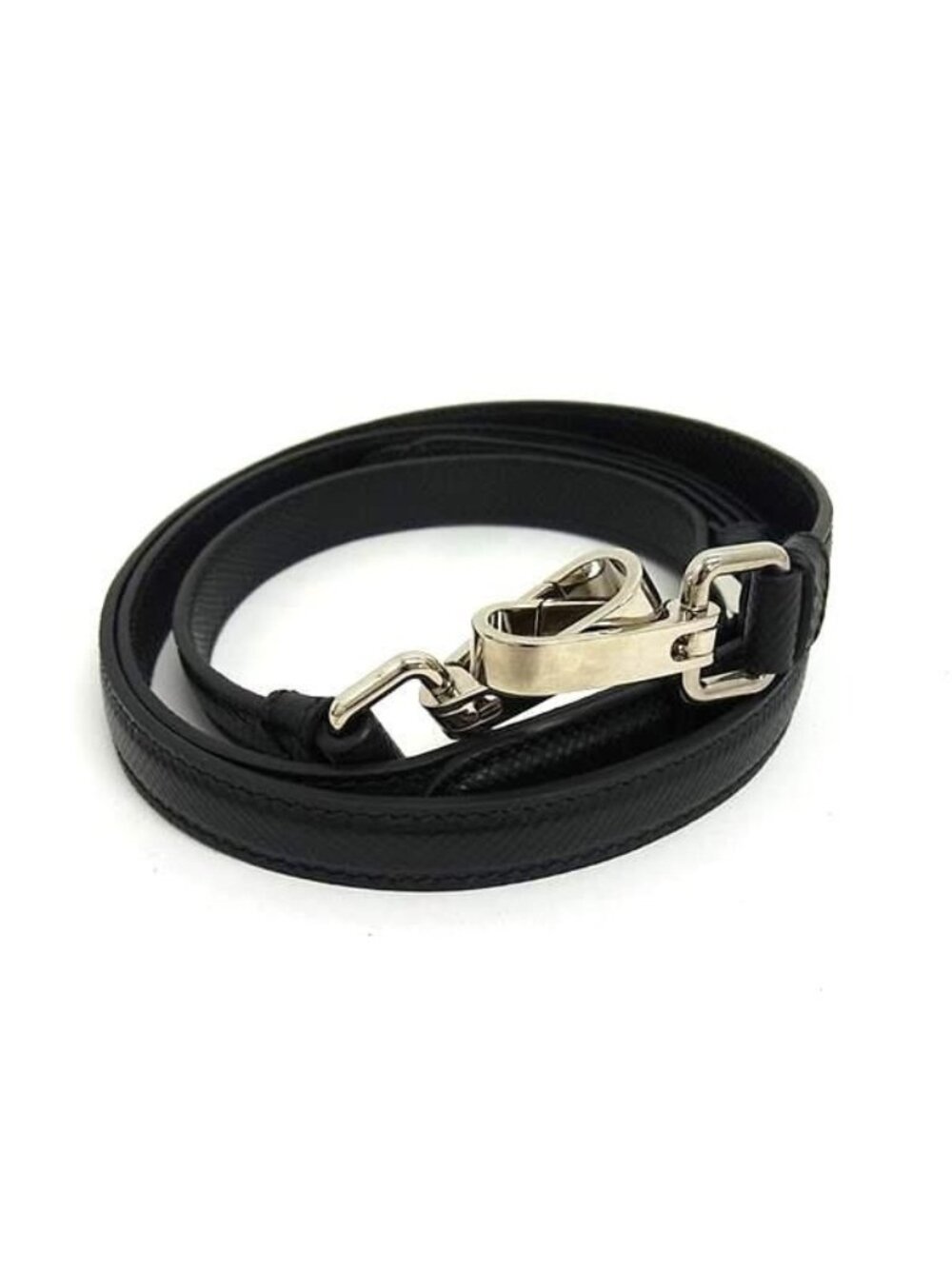 Prada Saffiano Leather Sleda Crossbody Strap